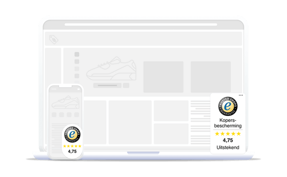 Illustratie hoe de Trustbadge® eruit ziet
