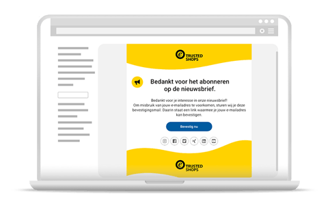 Voorbeeld bevestigingsmail Trusted Shops