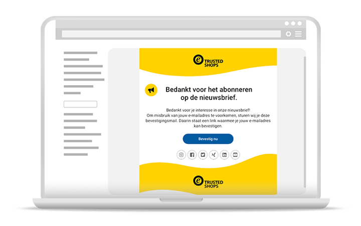 Voorbeeld bevestigingsmail Trusted Shops